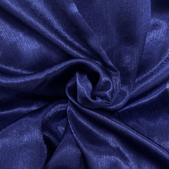 Tecido Crepe Acetinado Azul Marinho - Empório dos Tecidos 