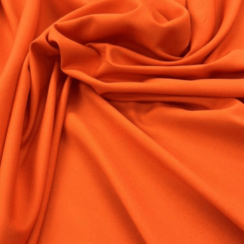 Tecido Crepe Amanda Laranja Neon - Empório dos Tecidos 