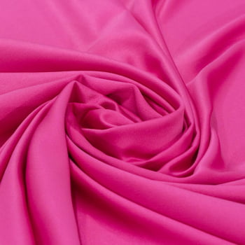 Tecido Crepe Mousson Rosa Choque - Empório dos Tecidos 