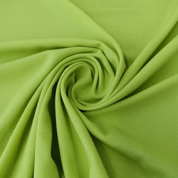 Tecido Crepe Mousson Verde Lima - Empório dos Tecidos 