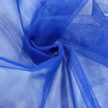 Tecido Filó de Armação Azul Royal - Empório dos Tecidos 