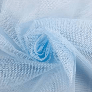 Tecido Filó de Armação Azul Bebê - Empório dos Tecidos 