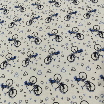 Tecido Flanela Infantil Bicicletas Fundo Amarelo - Empório dos Tecidos 