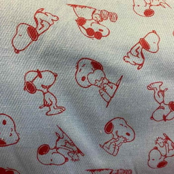 Tecido Flanela Infantil Snoopy - Empório dos Tecidos 