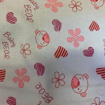 Tecido Flanela Infantil Urso Baby