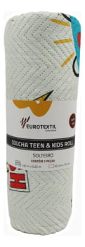 Colcha Cobre Leito Teen & Kids Roll Solteiro - Estampas Variadas - Empório dos Tecidos 