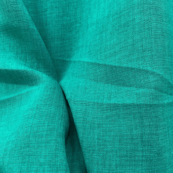 Tecido Linho de Poliéster Verde Turquesa - Empório dos Tecidos 