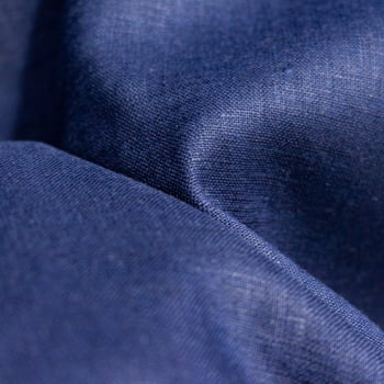 Tecido Linho Puro Azul Marinho - Empório dos Tecidos 
