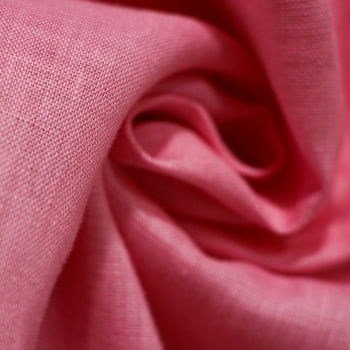 Tecido Linho Puro Rosa Chiclete  - Empório dos Tecidos 