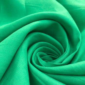 Tecido Linho Puro Verde Lima - Empório dos Tecidos 