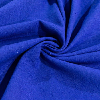 Tecido Linho Misto Azul Royal - Empório dos Tecidos 