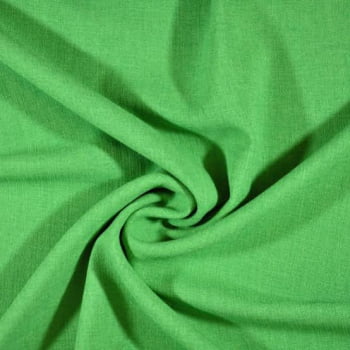 Tecido Linho Misto Verde Folha - Empório dos Tecidos 