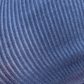 Tecido Malha Canelada Azul Marinho - Empório dos Tecidos 