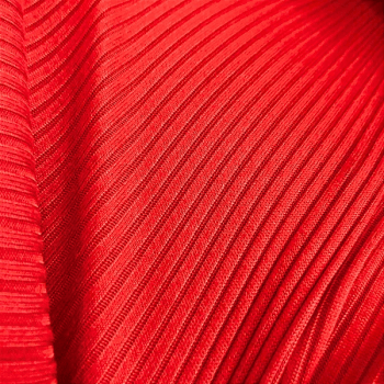 Tecido Malha Canelada Vermelha