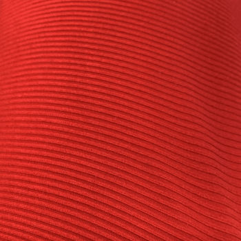 Tecido Malha Canelada Vermelha - Empório dos Tecidos 