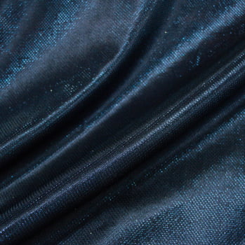 Tecido Lurex Azul Marinho - Empório dos Tecidos 