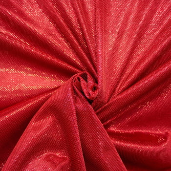 Tecido Lurex Vermelho - Empório dos Tecidos 