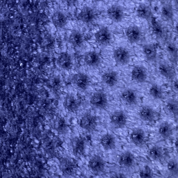 Tecido Malha Coral Fleece Dots Azul - Empório dos Tecidos 