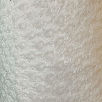 Tecido Malha Coral Fleece Dots Branco - Empório dos Tecidos 