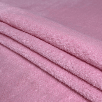 Tecido Manta Fleece Rosa Bebê - Empório dos Tecidos 