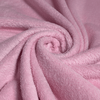 Tecido Manta Fleece Rosa Bebê