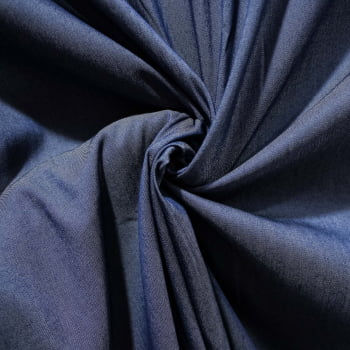 Tecido Mescla Jeans Azul Médio  - Empório dos Tecidos 