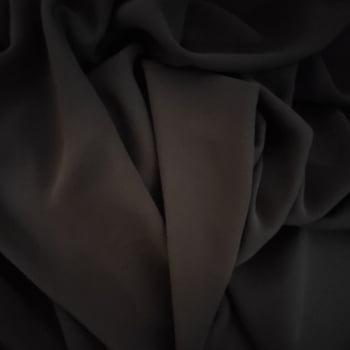 Tecido Musseline Creponada Marrom Escuro - Empório dos Tecidos 