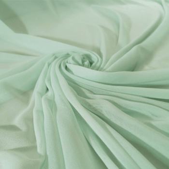 Tecido Musseline Creponada Verde Água - Empório dos Tecidos 