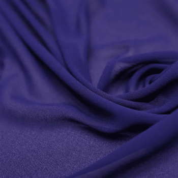 Tecido Musseline Creponada Azul Marinho - Empório dos Tecidos 