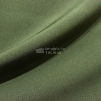 Tecido Crepe New Look Verde Musgo - Empório dos Tecidos 
