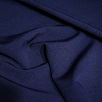 Tecido Crepe New Look Azul Índigo - Empório dos Tecidos 