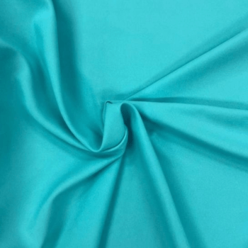 Tecido Crepe New Look Liso Azul Tiffany - Empório dos Tecidos 