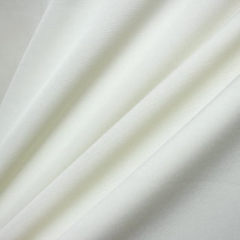Tecido Crepe New Look Liso Branco - Empório dos Tecidos 