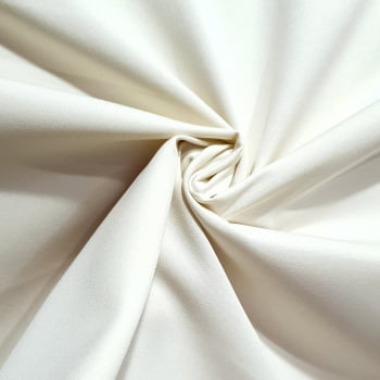 Tecido Crepe New Look Liso Off-White - Empório dos Tecidos 