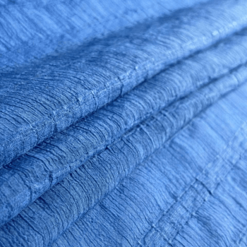 Tecido Crepe Duna Trabalhado Azul Celeste
