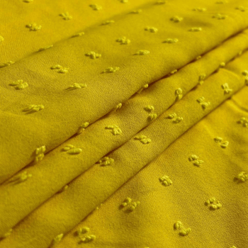 Tecido Crepe Duna Pipoquinha Amarelo