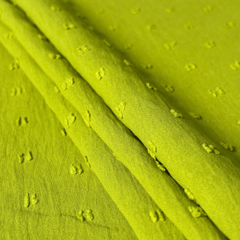 Tecido Crepe Duna Pipoquinha Verde Limão