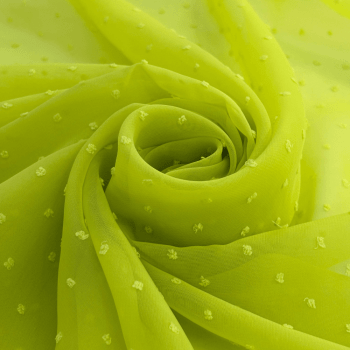 Tecido Musseline Pipoquinha Verde Limão - Empório dos Tecidos 