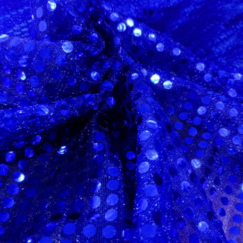 Tecido Paetê Fantasia Azul Royal - Empório dos Tecidos 