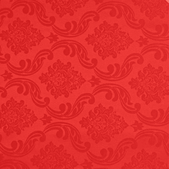 Tecido Jacquard Arabesco Vermelho - Empório dos Tecidos 