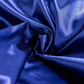 Tecido Cetim Charmousse Azul Royal - Empório dos Tecidos 