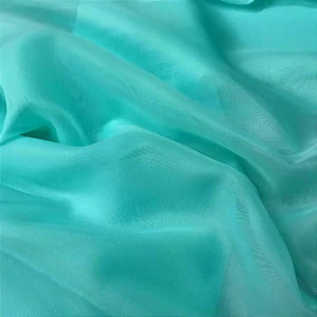 Tecido Voil Azul Tiffany - Empório dos Tecidos 