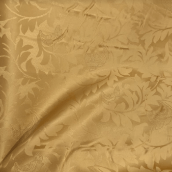 Tecido Jacquard Arabesco Dourado