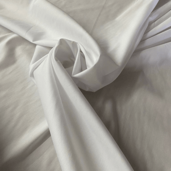 Tecido Tricoline Mista Lisa Branca - Empório dos Tecidos 
