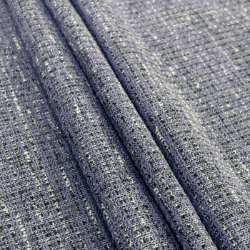 Tecido Tweed de Malha Fundo Lavanda