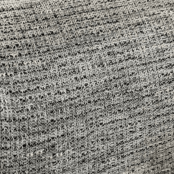 Tecido Tweed de Malha Fundo Cinza