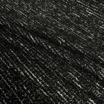 Tecido Tweed de Malha Fundo Preto