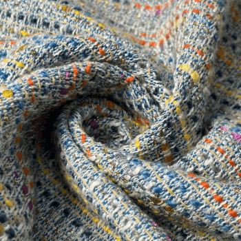 Tecido Tweed Plano Colorido