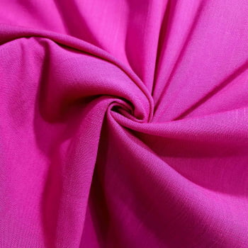 Tecido Viscolinho Rosa Choque - Empório dos Tecidos 