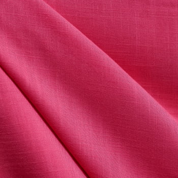 Tecido Viscolinho Liso Rosa Chiclete - Empório dos Tecidos 